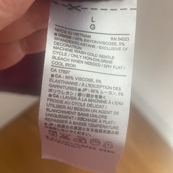 Banana Republic wine & black dress w keyhole neck & fringe tie L NWT Host Pick - Picture 7 of 16